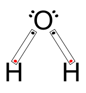 Molécula da água - lewis
