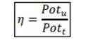 A seguir, confira as fórmulas do Rendimento elétrico do gerador: