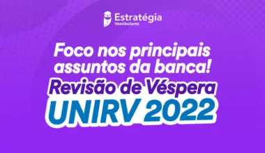 revisão de véspera unirv 2022
