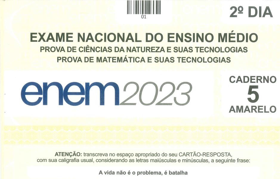 Questões do Enem 2022 - 2º dia: veja o caderno com a prova de matemática e  ciências da natureza, Enem 2022